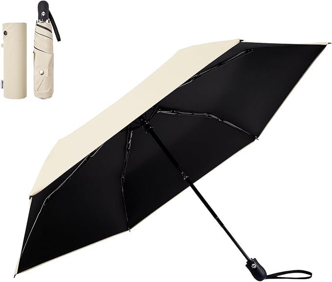 konciwa 5秒でたたためる形状記憶 晴雨兼用折りたたみ日傘（220g・UVカット）