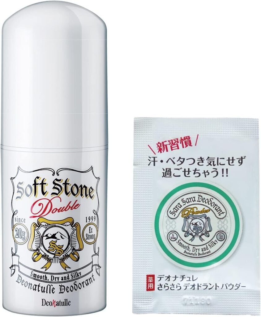 【医薬部外品】デオナチュレ ソフトストーンW ワキ用（パウダーサシェ付き）